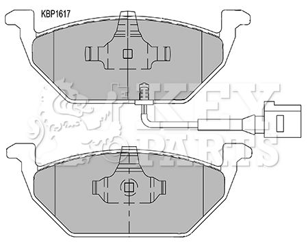 KEY PARTS Piduriklotsi komplekt,ketaspidur KBP1617